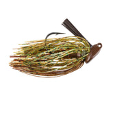 Booyah Bankroll Jig uses a stand-up design to prop upright on the bottom for better contact.
