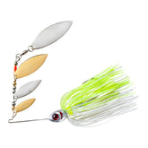 Booyah BYSS38-612 Super Shad Spinnerbait in silver with lifelike baitfish profile