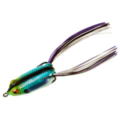 Booyah Pad Crasher Jr topwater lure showing lifelike frog action for bass.