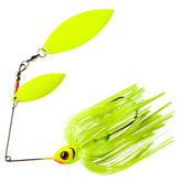 Booyah Pikee Glowtreuse body lure with rugged Vibra-FLX frame for heavy-jawed pike fishing
