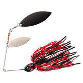 Booyah Pikee Red Craw body display highlighting durable Vibra-FLX frame for big predator fishing.