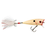 Booyah Prank topwater popper showing water-spitting action for bass at dawn