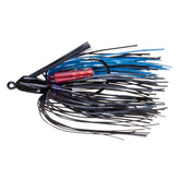 Booyah Swim N Jig black blue jighead designed for thick grass and weed-free presentation