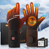Bopoid heated gloves liners front view for rapid warmth and full-hand heat