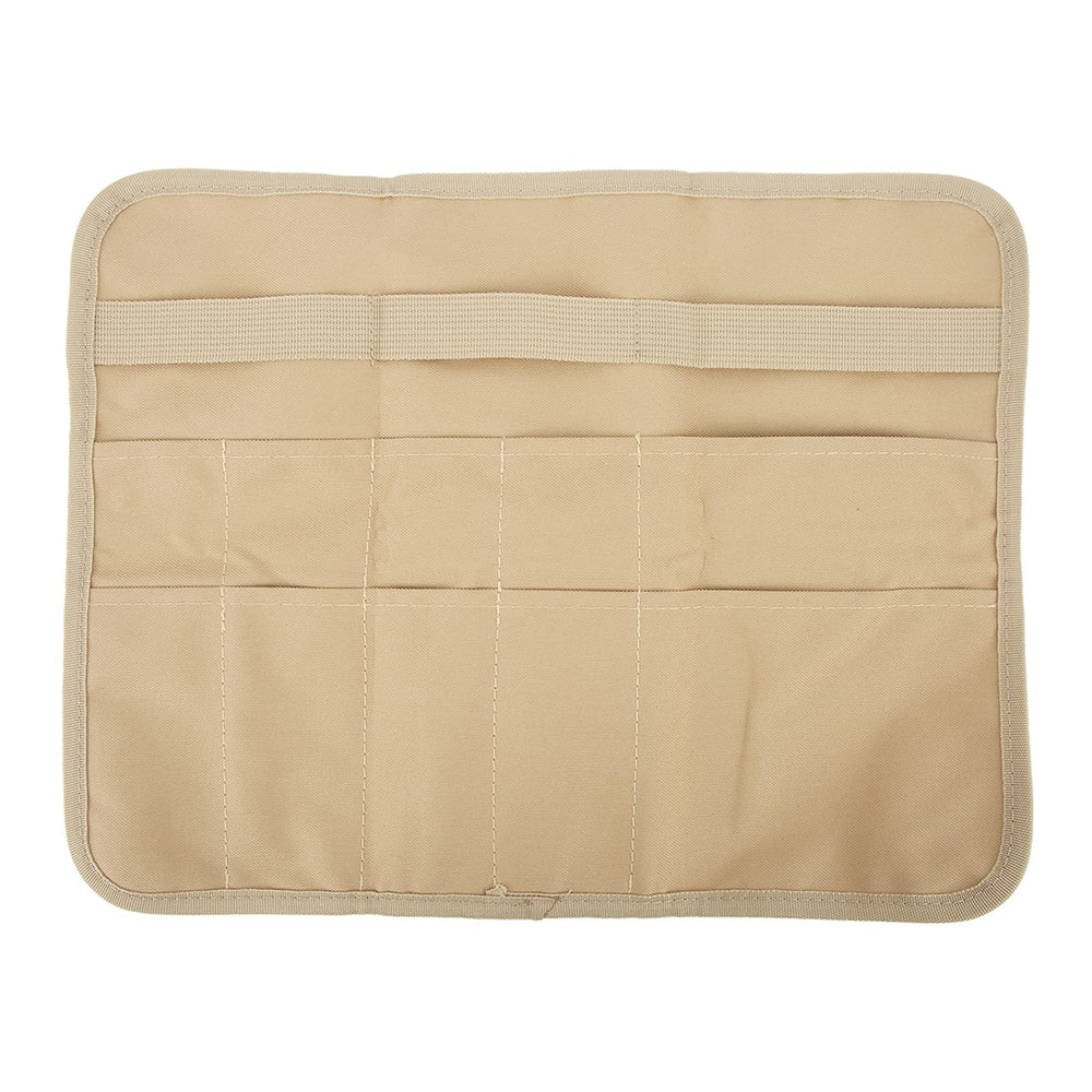 BORDSTRACT camping tableware storage bag with hanging hooks for quick access during picnics.