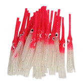 Pink BORDSTRACT Luminous Squid Skirts - Glow-in-the-Dark Silicone Lure