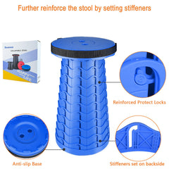 Boreeman folding stool load-400lbs demonstrates sturdy reinforced design for heavy use.