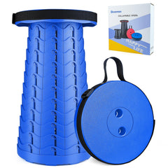 Boreeman upgraded folding stool closed for easy transport and storage.