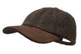 Borges & Scott Munro cap front view highlighting Harris Tweed and structured form for refined outdoors use