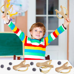 Bornerwhite natural wood slingshot ready for durable, long-lasting use.