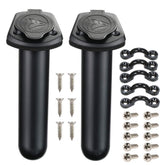 Borogo 2-pack kayak deck flush mount rod holders installed on a boat