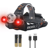 BORUIT RJ-3000 green-light version illuminates trails for night hikes