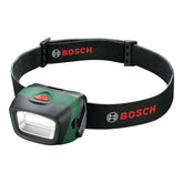 Bosch Head Lamp wide beam for hands-free outdoor tasks.