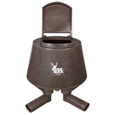 Boss Buck post feeder in rotomolded plastic for durable outdoor use