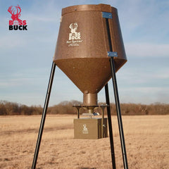 Boss Buck timer holder keeps feeding schedule visible.