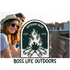 Boss Life Outdoors cylinders with camping gear for easy camp stove meals