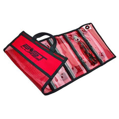 Bost Lures mahi lure bag with lures neatly arranged for quick access