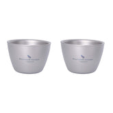 Boundless Voyage 40ml titanium camping cup, compact design for portable use