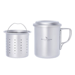 Boundless Voyage titanium cup for travel, highlighting lightweight durability.