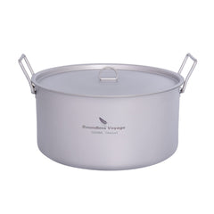 Boundless Voyage 5L titanium pot in full view for family outdoor cooking success