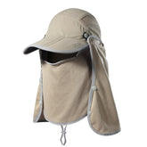 Boundless Voyage detachable sun hat with 360° brim protects head and neck.