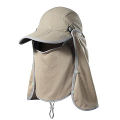 Boundless Voyage detachable sun hat with 360° brim protects head and neck.