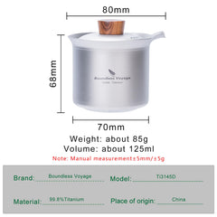 Boundless Voyage double-layer teacup preserves beverage temperature outdoors