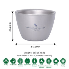 Boundless Voyage double-wall cup highlighting thermal insulation for hot or cold beverages.
