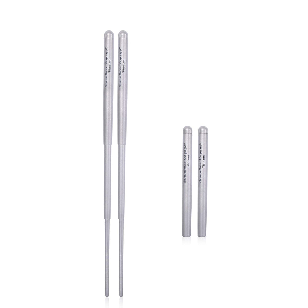Boundless Voyage foldable titanium chopsticks compact for travel and storage