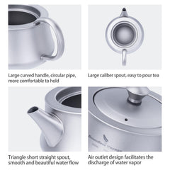 Boundless Voyage removable titanium filter ensures clean brew and easy cleanup.