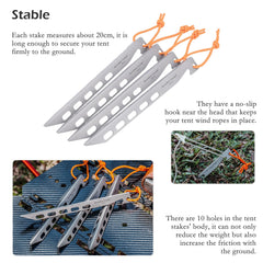 Boundless Voyage rustproof camping pegs withstand moisture for reliable camping use