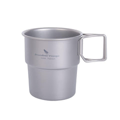 Boundless Voyage Ti3050D cup top view shows compact titanium build for outdoor use.