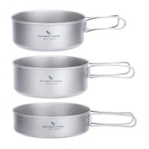 Boundless Voyage 500ml titanium pot ready for lightweight outdoor cooking.