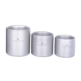Boundless Voyage titanium cup 120ml front view highlights compact, portable insulation benefits