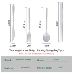 Boundless Voyage titanium cutlery spoon perfect for trails and picnics.