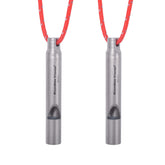 Boundless Voyage titanium emergency whistle two-pack for reliable outdoor signaling