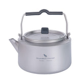 Boundless Voyage titanium kettle with filter spout keeps sediment out of your cup.