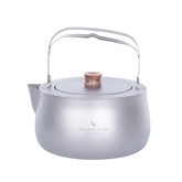Boundless Voyage titanium kettle side view highlights durable construction for outdoor boiling.