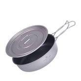 Boundless Voyage titanium non-stick pan 8in, lightweight, ideal for quick solo camp dinners.