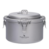 Boundless Voyage Titanium Pot outer pot 3.2L enables durable outdoor cooking.