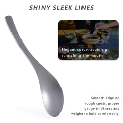 Boundless Voyage spoon with smooth edges for comfortable use.