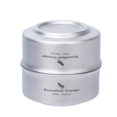 Boundless Voyage titanium teacup for rugged outdoor sipping.