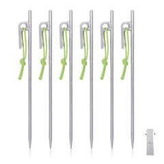 Boundless Voyage titanium tent pegs tip aids easy ground penetration and secure setup.