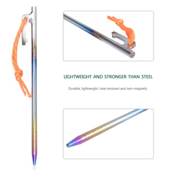 Boundless Voyage titanium stake is durable and lightweight for backpacking ease.