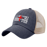 BOVONI dad hat front view with retro washed denim for casual summer wear