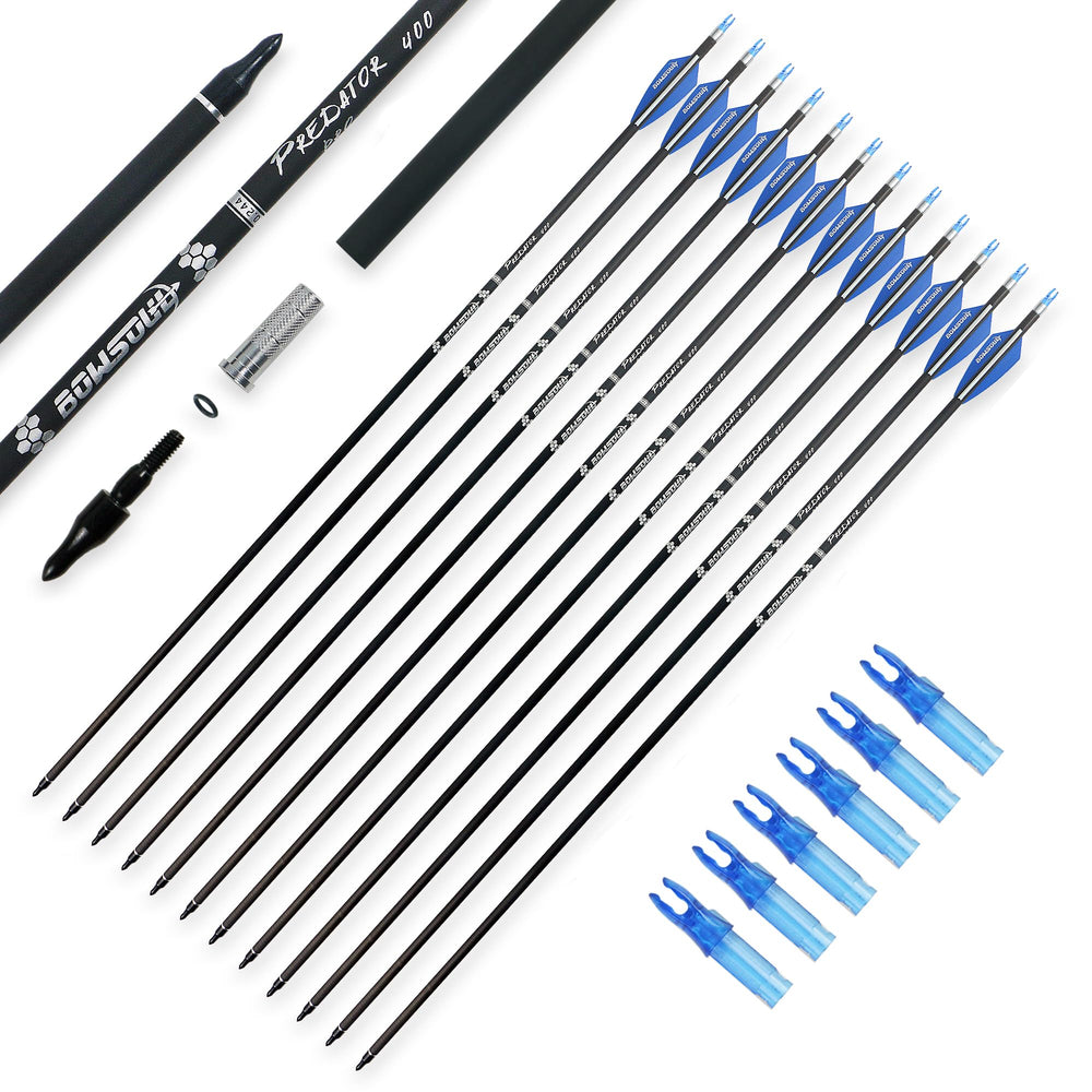 BOWSOUL 30-inch carbon arrow shaft for precise target shooting