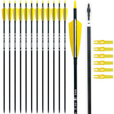 BOWSOUL carbon arrow shaft, 30-inch profile, designed for consistent target hits