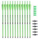 BowSoul crossbow bolts with a 20-inch fluorescent shaft boost visibility in low light.