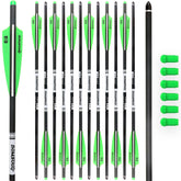 BOWSOUL crossbow bolts 20inch pack ready for field testing with consistent flight