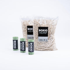 BOXIO camping toilet setup shows versatile litter use outdoors.